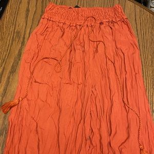 Boho orange pants. Size small.